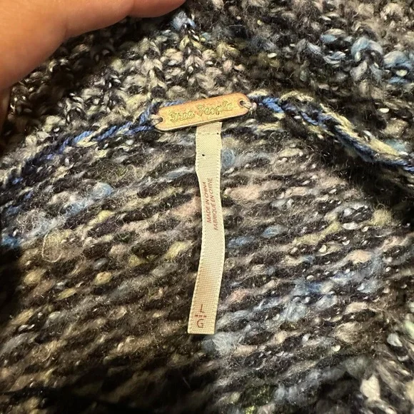 Free People Chunky Knit Cotton Candy Pullover - Large - Picture 5 of 6